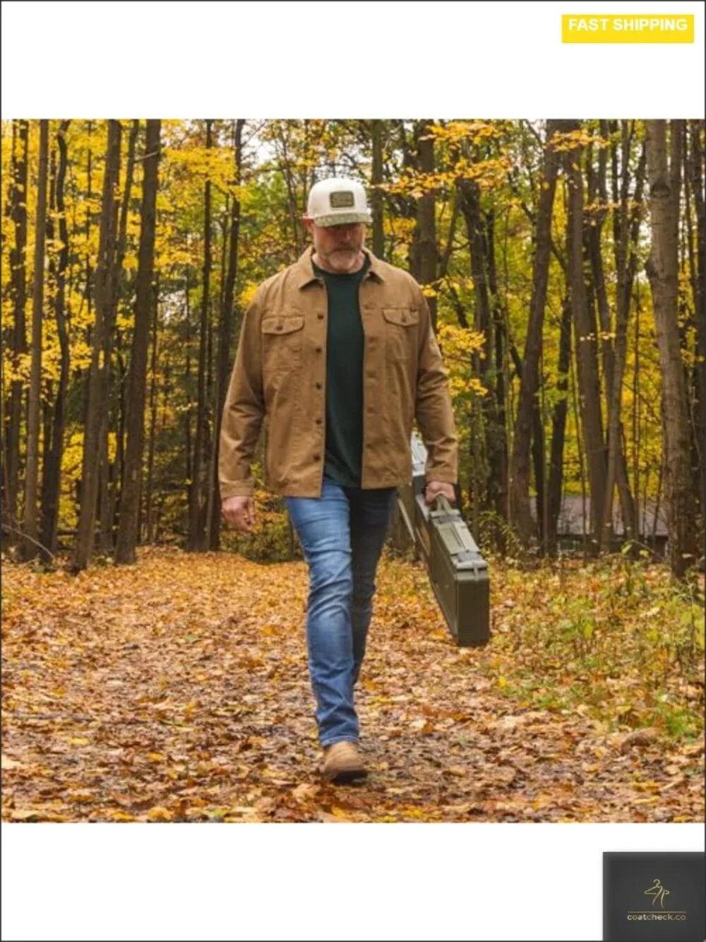 Men's Cotton Shirt Jacket Snap Front Water Resistant Flannel Lined Long Sleeve